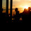 People on sunset