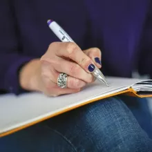 Woman writing